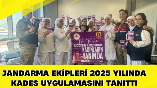 Jandarma ekipleri 2025 yılında KADES uygulamasını tanıttı