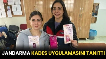 Jandarma KADES uygulamasını tanıttı