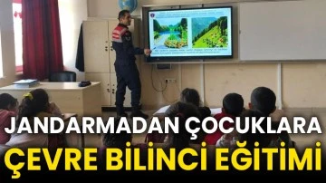 Jandarmadan çocuklara çevre bilinci eğitimi