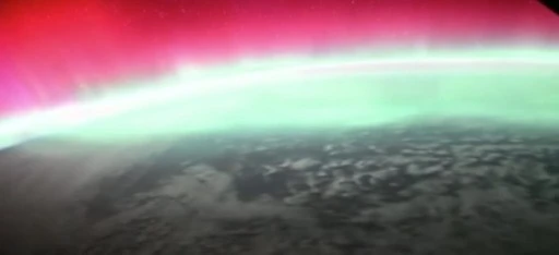 Japon astronot Kimiya Yui, uzaydan kuzey ışıklarını g&ouml;r&uuml;nt&uuml;ledi