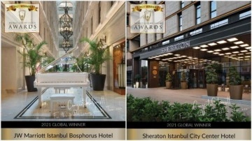 JW Marriott İstanbul Bosphorus ile Sheraton İstanbul City Center'a uluslararası ödüller