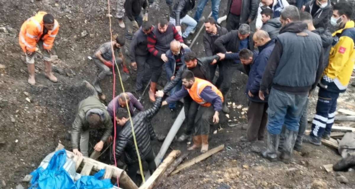 Kaçak maden ocağında mahsur kalan işçi çıkarıldı
