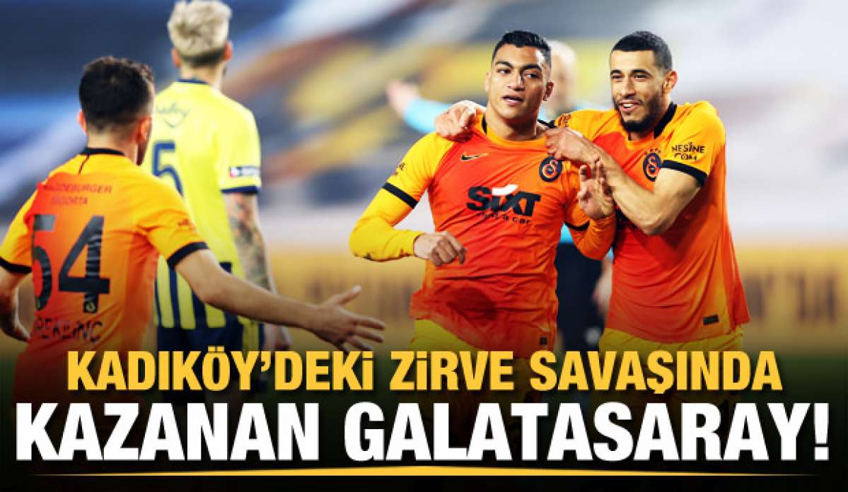 Kadıköy'deki derbide kazanan Galatasaray!