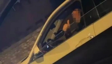 Kadın sürücüden seyir halinde 'taciz' iddiası