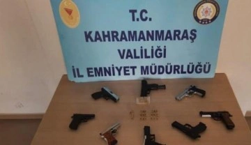 Kahramanmaraş'ta 14 adet silah ele geçirdi