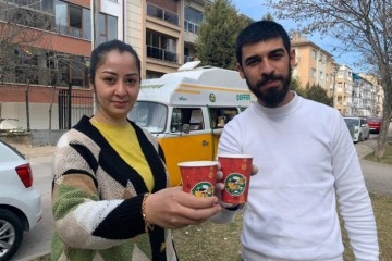Kahve satarak Türkiye’yi geziyorlar