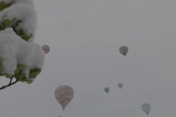 Kapadokya’da balonlar 13 gün aradan sonra yeniden havalandı