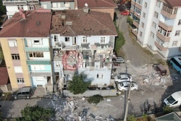Karabük’te bir binada yaşanan patlamanın dehşeti gündüz ortaya çıktı