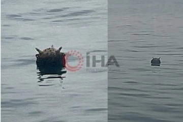 Karadeniz&rsquo;de tespit edilen mayın kontroll&uuml; şekilde imha edildi