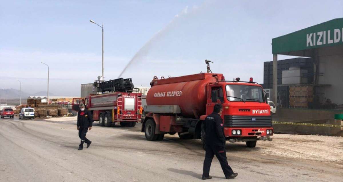 Karaman'da bir depoda yaşanan amonyak gazı sızıntısı paniğe yol açtı