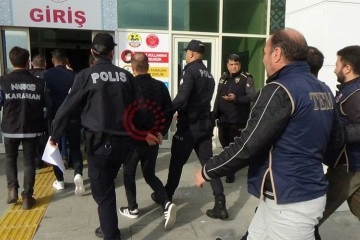 Karaman'daki suç örgütü operasyonunda 10 şüpheli tutuklama