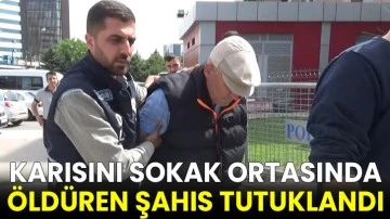Karısını sokak ortasında öldüren şahıs tutuklandı