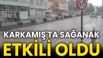 Karkamış'ta sağanak etkili oldu