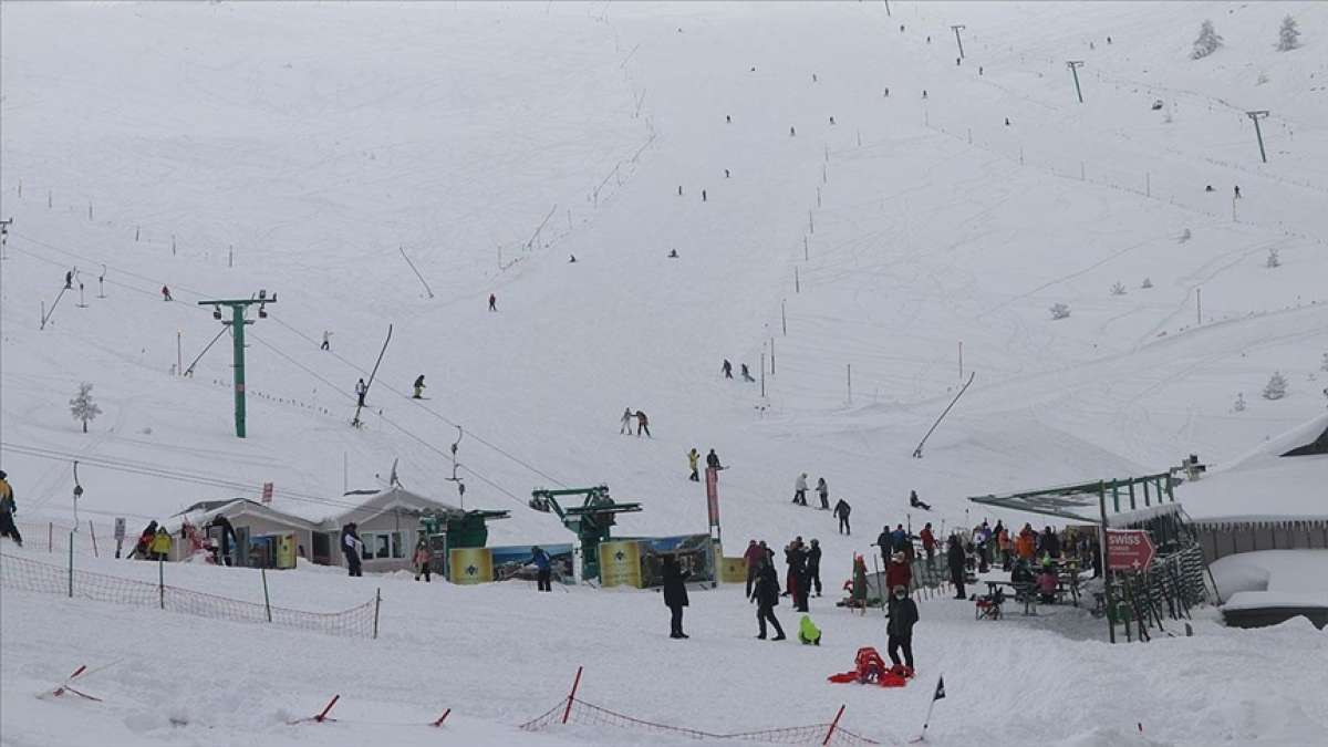 Kartalkaya'da kayak sezonu sona erdi