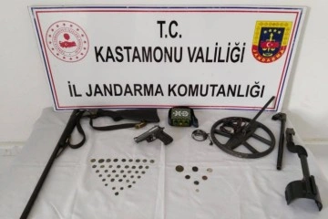 Kastamonu'da 47 adet sikke ele geçirildi: 2 gözaltı