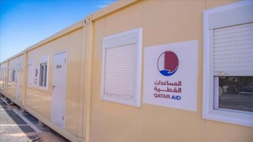Katar, depremzedeler için konteyner evleri Türkiye'ye göndermeye başladı
