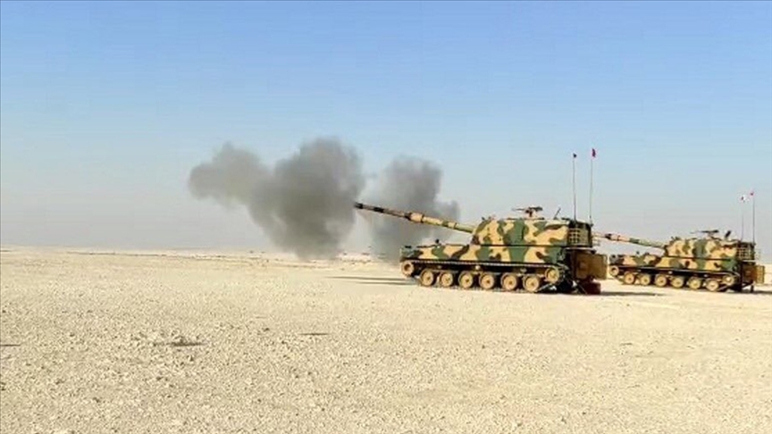 Katar Türk Birleşik Müşterek Kuvvet Komutanlığı, fırtına obüs topçu atışları icra etti