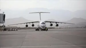 Katar'dan insani yardım taşıyan üçüncü uçak Afganistan'ın başkenti Kabil'e ulaştı
