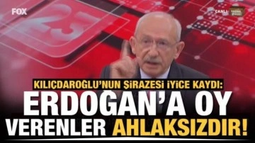Kemal Kılıçdaroğlu: Erdoğan’a oy verenler ahlaksızdır