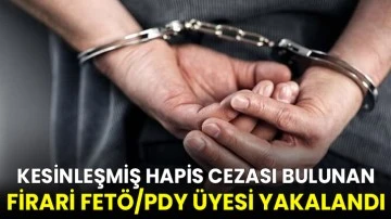 Kesinleşmiş hapis cezası bulunan firari FETÖ/PDY üyesi yakalandı