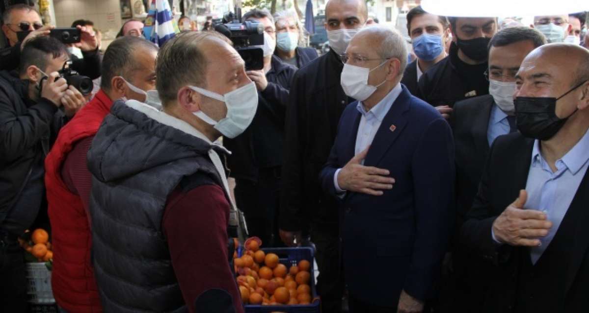 Kılıçdaroğlu, İzmir'deki selde zarar gören esnafı ziyaret etti