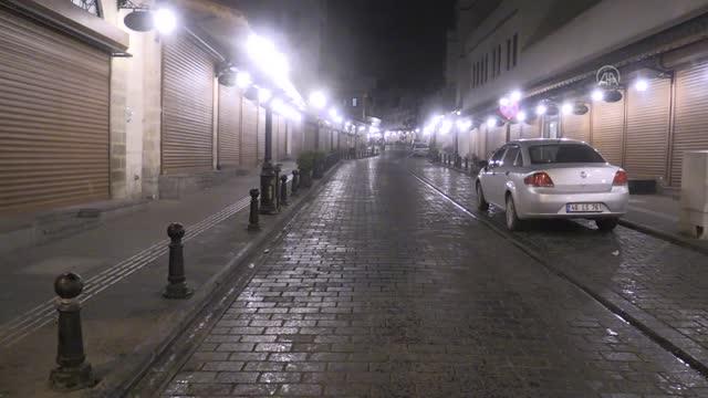 Kilis'te sokağa çıkma kısıtlaması sonrası sokaklar boş kaldı
