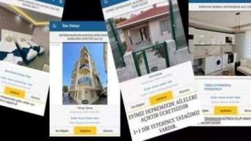Kiralık evler depremzedeler i&ccedil;in &uuml;cretsiz ilana d&ouml;n&uuml;şt&uuml;