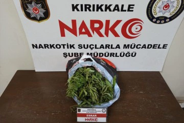Kırıkkale'de 1 kilo 410 gram esrar ele geçirildi