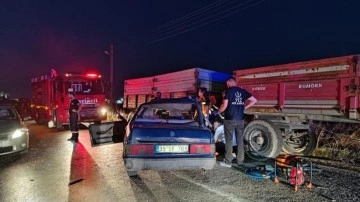 Kırıklareli'de feci kaza: Traktörün römorkuna çarptı: 1 ölü, 1 yaralı
