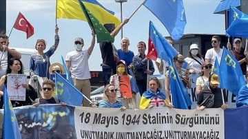 Kırım Tatarları ve Ukraynalılardan sürgünün 78. yılında "Rusya"ya tepki