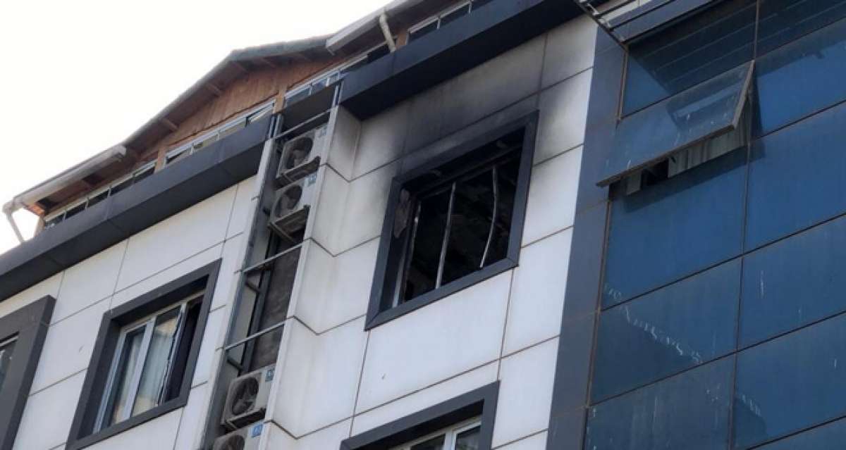 Kızıltepe'deki otel yangınında müşterilerin kaçış anı güvenlik kamerasına yansıdı
