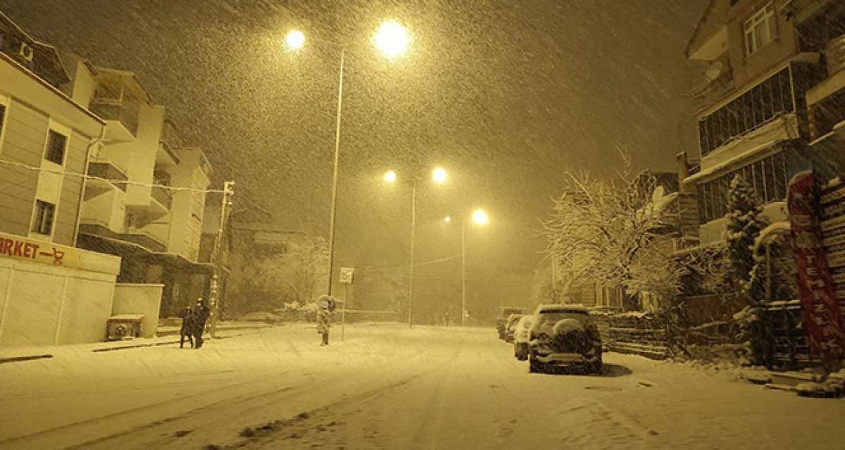 Kocaeli'de yoğun kar yağışı