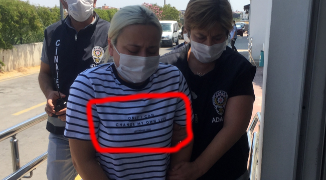 Kocasını öldüren kadının tişörtündeki mesaj