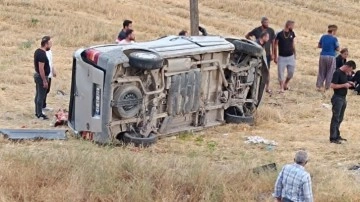 Konya'da devrilen minibüsteki 1 kişi öldü, 3 kişi yaralandı