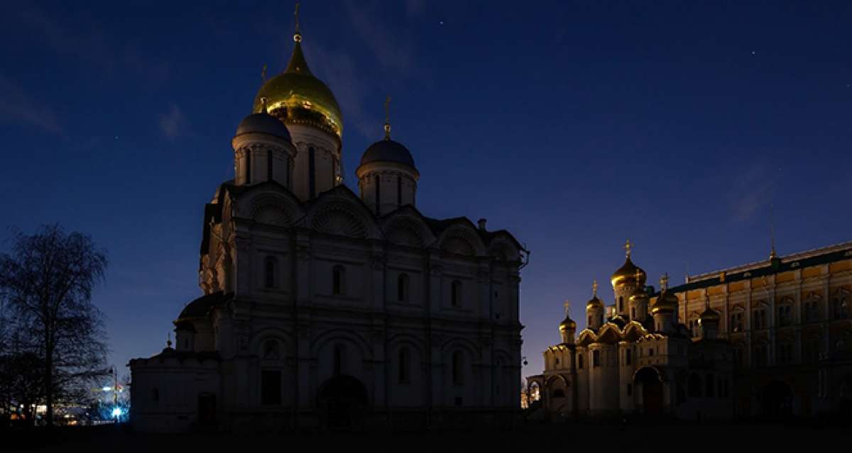 Kremlin'in ışıkları iklim değişikliği için 1 saatliğine kapatıldı