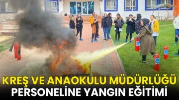 Kreş ve anaokulu m&uuml;d&uuml;rl&uuml;ğ&uuml; personeline yangın eğitimi