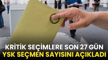 Kritik seçimlere son 27 gün: YSK seçmen sayısını açıkladı