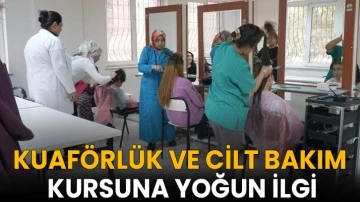Kuaf&ouml;rl&uuml;k ve cilt bakım kursuna yoğun ilgi