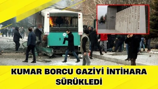 Kumar borcu gaziyi intihara s&uuml;r&uuml;kledi