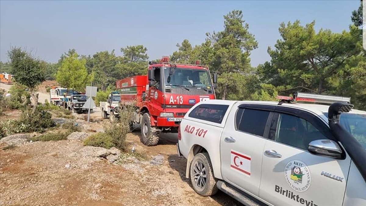 Kuzey Kıbrıs Türk Kızılayı, Türkiye'de yangın söndürme çalışmalarına destek oluyor