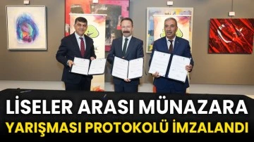 Liseler Arası Münazara Yarışması Protokolü İmzalandı