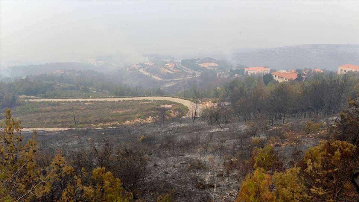 Lübnan'da 3 gün sonra kontrol altına alınan yangınlarda 20 bin dekarlık alan yandı