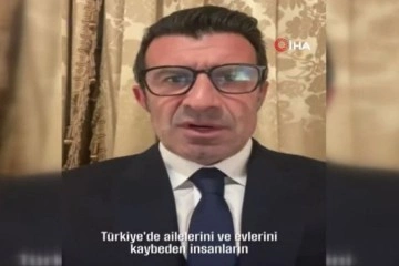Luis Figo&rsquo;dan 'Omuz Omuza' kampanyasına destek