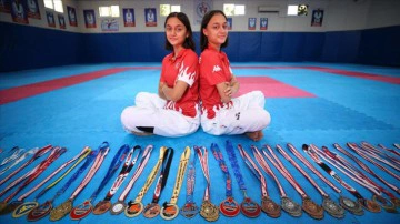 'Madalya avcısı' tekvandocu ikizler başarılarını birlikte çalışmaya borçlu