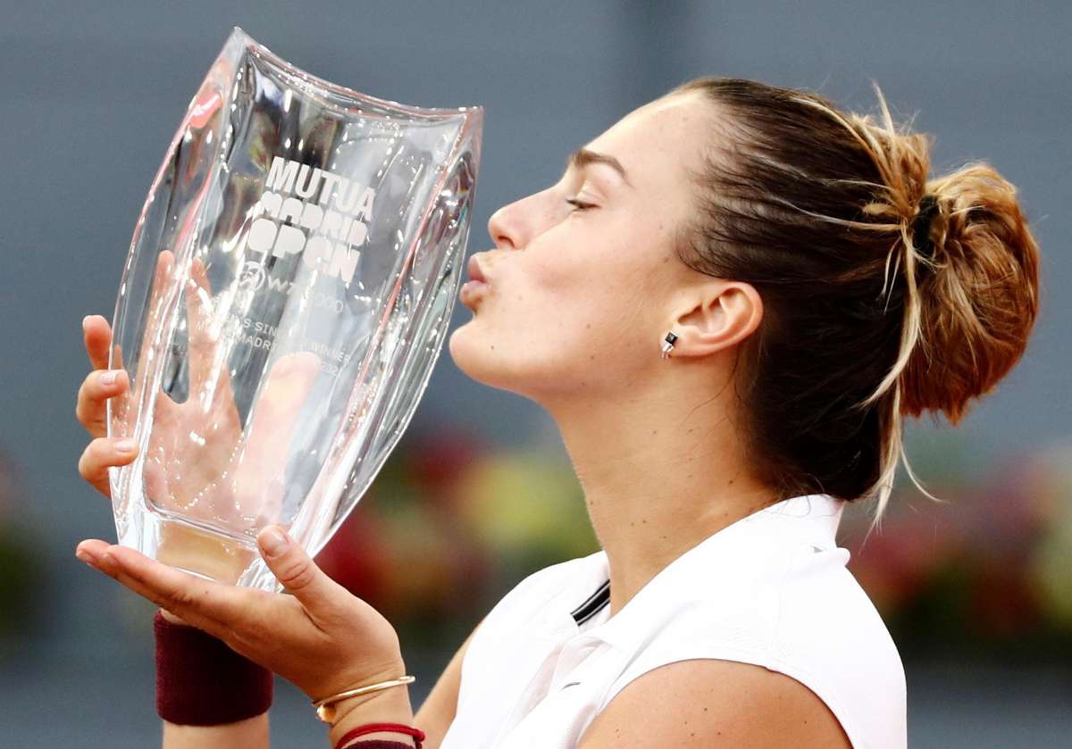 Madrid Açık tek kadınlarda şampiyon Aryna Sabalenka