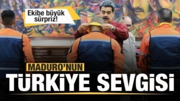 Maduro'nun Türkiye sevgisi! Ekibe büyük sürpriz!