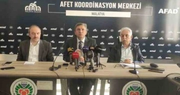 Malatya’da deprem sonrası yapılan çalışmalar hakkında bilgi verildi