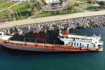 Maltepe sahilde batan gemi 7 milyon liraya satışa çıkarıldı
