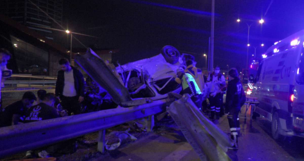 Maltepe'de korkunç kaza: 1 ölü 3 yaralı