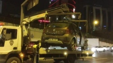 Maltepe'de otomobil ile kamyonet çarpıştı: 4 kişi yaralandı